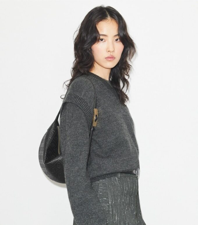 T Monogram Pebbled Small Balloon Bag T Monogram Pebbled Small Balloon Bag