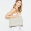 T Monogram Pebbled Tote T Monogram Pebbled Tote