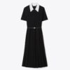 T Monogram Pointelle Plissee-Kleid T Monogram Pointelle Plissee-Kleid