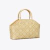 T Monogram Raffia Small Basket Tote T Monogram Raffia Small Basket Tote