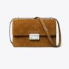 T Monogram-Schultertasche aus Wildleder T Monogram-Schultertasche aus Wildleder