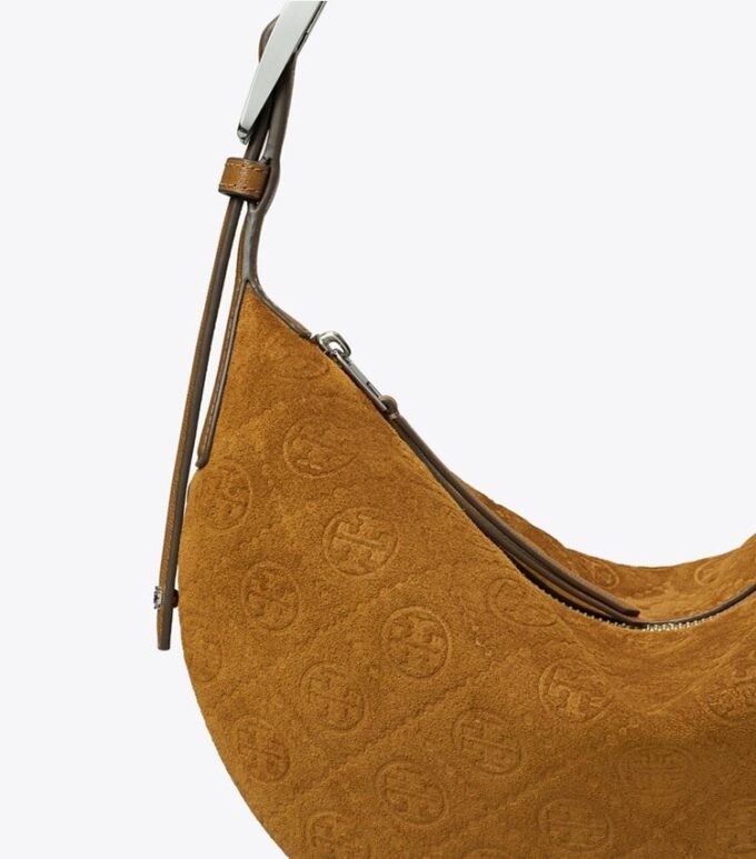 T Monogram Small Balloon Bag aus Wildleder T Monogram Small Balloon Bag aus Wildleder