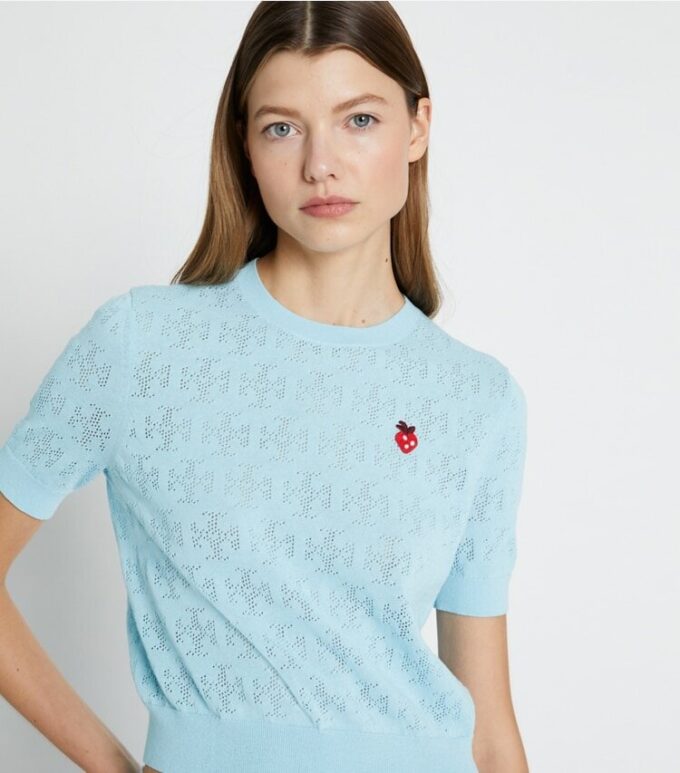 T Monogram Strawberry Sweater T Monogram Strawberry Sweater