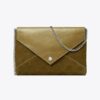 T Monogram Suede Envelope Chain Pouch T Monogram Suede Envelope Chain Pouch