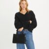 T Monogram Top-Handle Embossed Tote T Monogram Top-Handle Embossed Tote