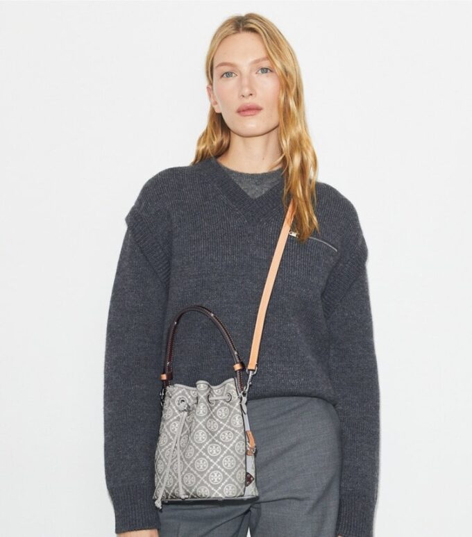 T Monogram Utility Bucket Bag T Monogram Utility Bucket Bag