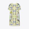 T-Shirt-Kleid mit Seidenfront T-Shirt-Kleid mit Seidenfront