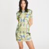 T-Shirt-Kleid mit Seidenfront T-Shirt-Kleid mit Seidenfront
