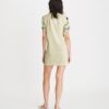 T-Shirt-Kleid mit Seidenfront T-Shirt-Kleid mit Seidenfront