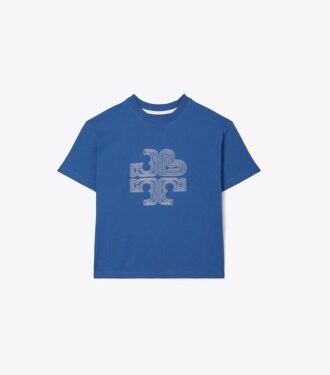 T-Shirt mit gesticktem Herz-Logo