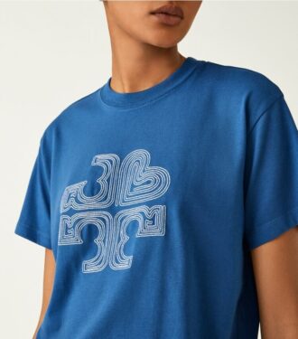 T-Shirt mit gesticktem Herz-Logo
