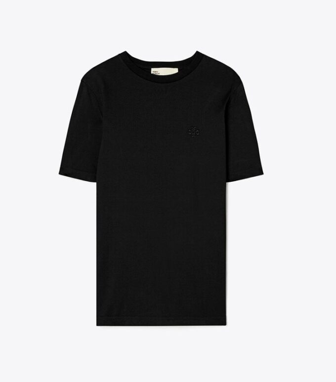 T-Shirt mit gesticktem Logo T-Shirt mit gesticktem Logo