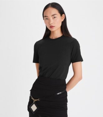 T-Shirt mit gesticktem Logo