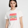 T-Shirt mit grafischem Logo-Aufnäher