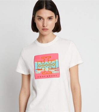 T-Shirt mit grafischem Logo-Aufnäher