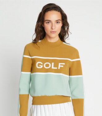 Tech Nylon Golf Cropped Sweater