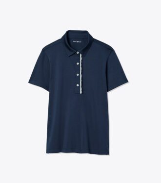 Tech Piqué Ruffle Polo