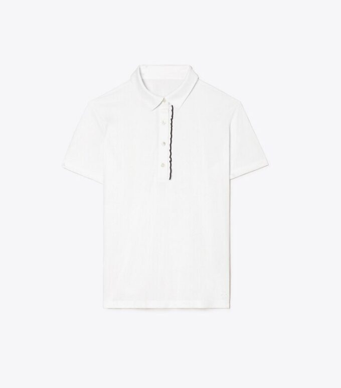 Tech Piqué Ruffle Polo Tech Piqué Ruffle Polo