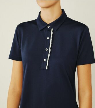 Tech Piqué Ruffle Polo