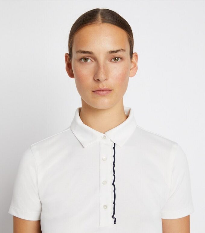 Tech Piqué Ruffle Polo Tech Piqué Ruffle Polo