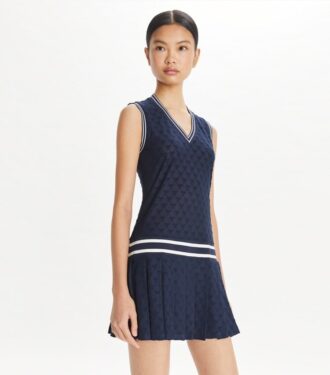 Tennis-Kleid aus Jacquard-Frottee