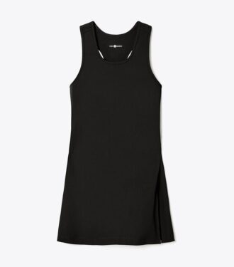 Tenniskleid aus Funktionsjersey mit Seitenschlitz