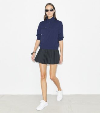 Tennisrock aus Jersey mit Volant