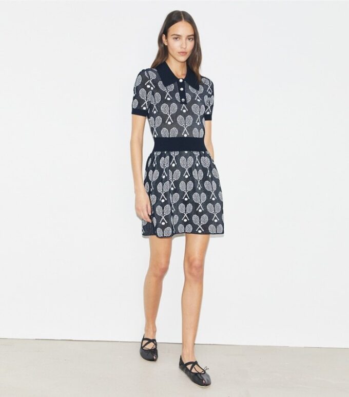 Tennisschläger-Mesh-Kleid Tennisschläger-Mesh-Kleid