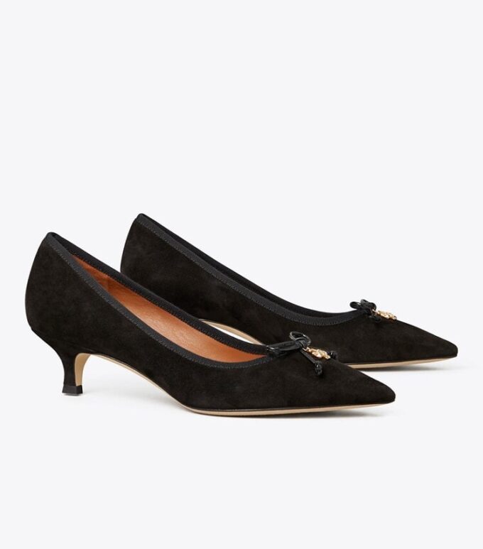 Tory Charm Suede Pump Tory Charm Suede Pump