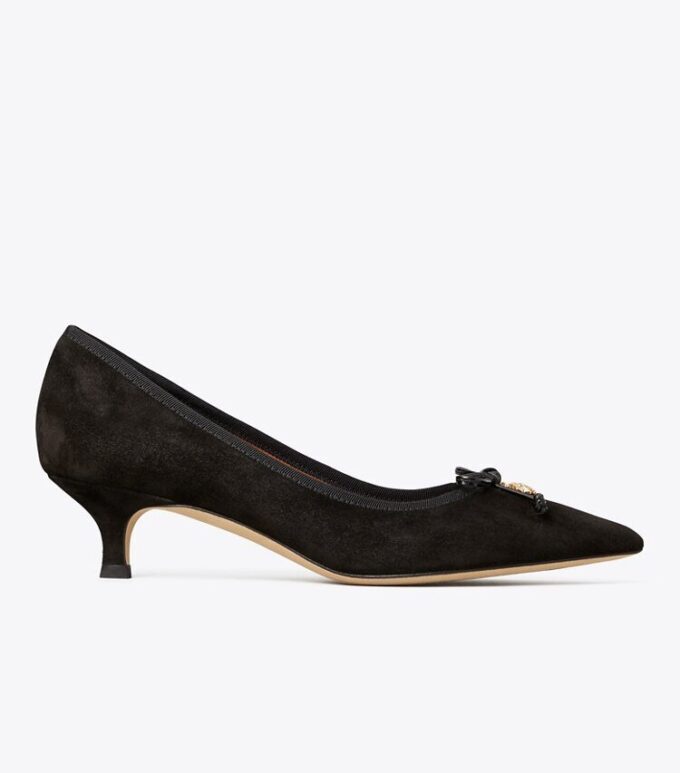 Tory Charm Suede Pump Tory Charm Suede Pump