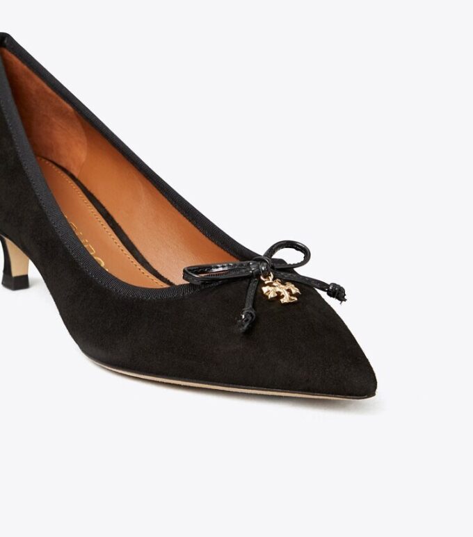 Tory Charm Suede Pump Tory Charm Suede Pump