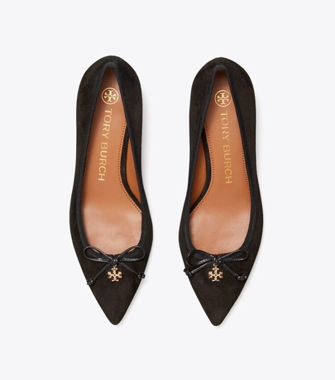 Tory Charm Suede Pump Tory Charm Suede Pump