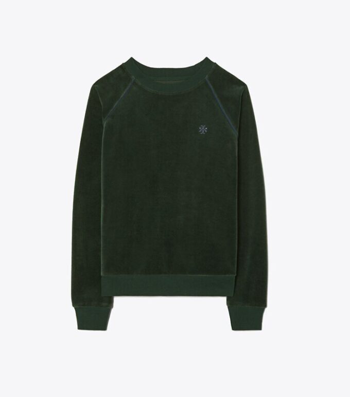 Velours-Pullover