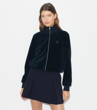 Velours-Trainingsjacke