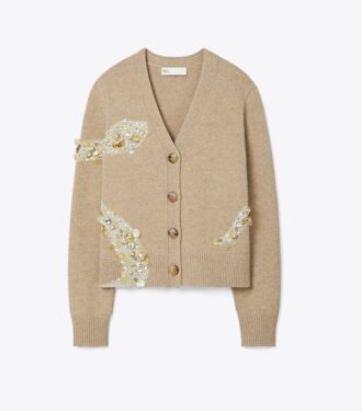 Verzierter Cardigan mit Schlangenmotiv