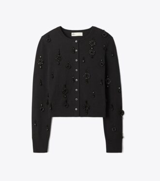 Verzierter Wollcardigan