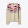 Verzierter Wollpullover Verzierter Wollpullover