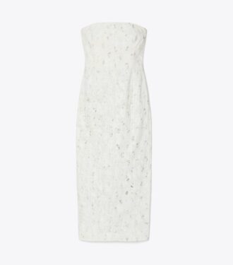 Verziertes Leinenkleid