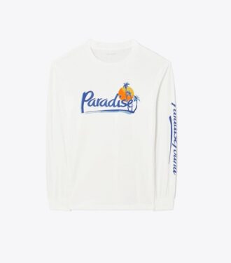 Vintage-Langarm-T-Shirt mit Grafik