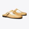 Violette Mules mit T-Riemen Violette Mules mit T-Riemen
