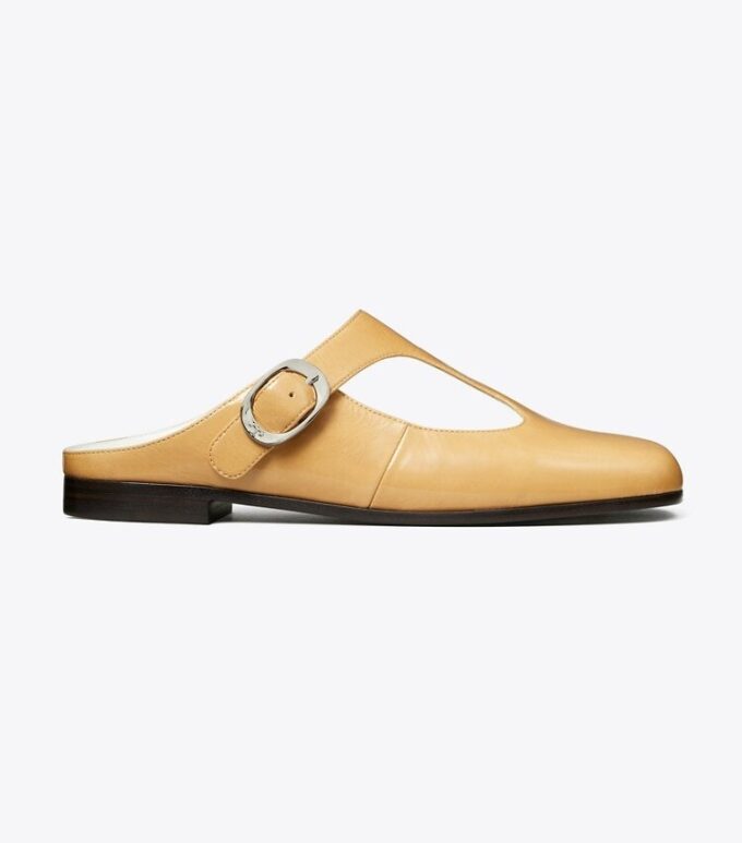 Violette Mules mit T-Riemen Violette Mules mit T-Riemen