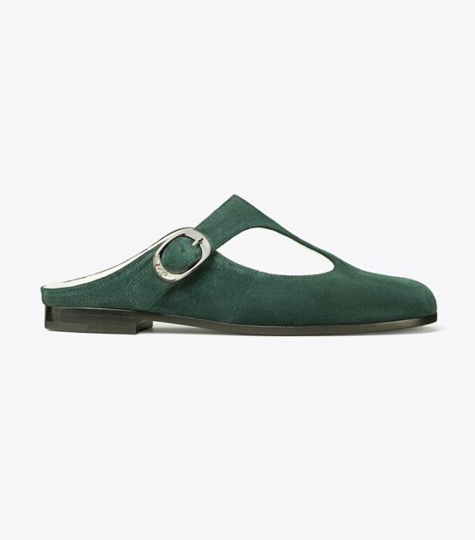 Violette Mules mit T-Riemen Violette Mules mit T-Riemen