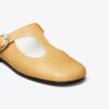 Violette Mules mit T-Riemen Violette Mules mit T-Riemen