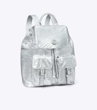 Virginia Metallic-Rucksack mit Klappe