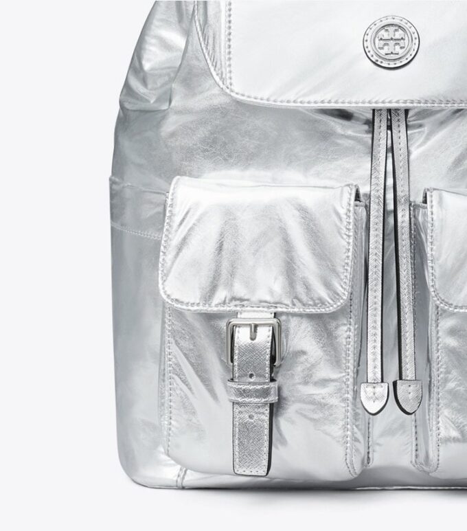 Virginia Metallic-Rucksack mit Klappe Virginia Metallic-Rucksack mit Klappe