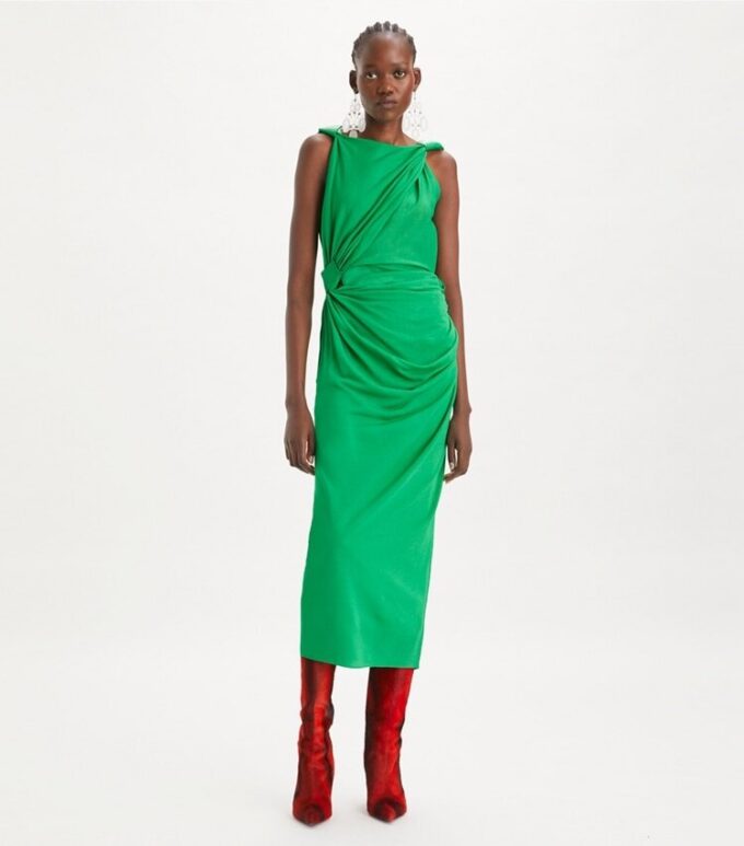 Viskose-Knotenkleid Viskose-Knotenkleid