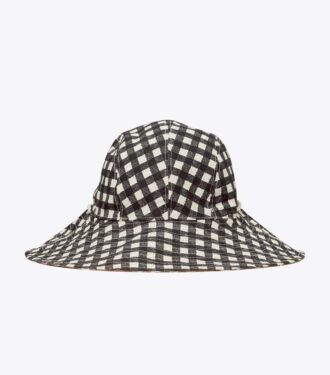 Wendbarer Bucket Hat mit Gingham-Muster