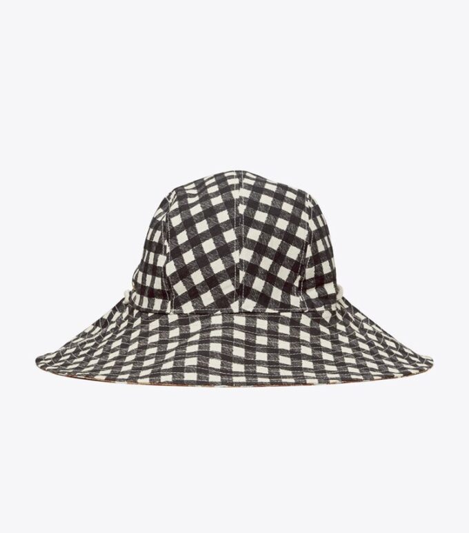 Wendbarer Bucket Hat mit Gingham-Muster Wendbarer Bucket Hat mit Gingham-Muster