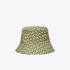 Wendbarer Bucket Hat mit kurzer Krempe und Korbmuster Wendbarer Bucket Hat mit kurzer Krempe und Korbmuster