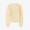 Woll-Guipure-Strickjacke Woll-Guipure-Strickjacke